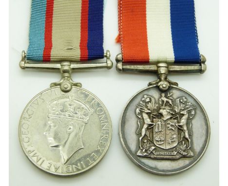 WWII Australia Service Medal named to QX437 H R Stevens and a South African Medal for War Services