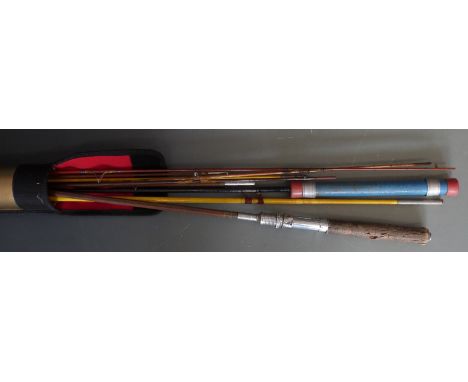 Middy, Drennan Specialist and Korum rod holdalls, vintage fishing rods and parts, Browning Black Magic III holdall, bank stic
