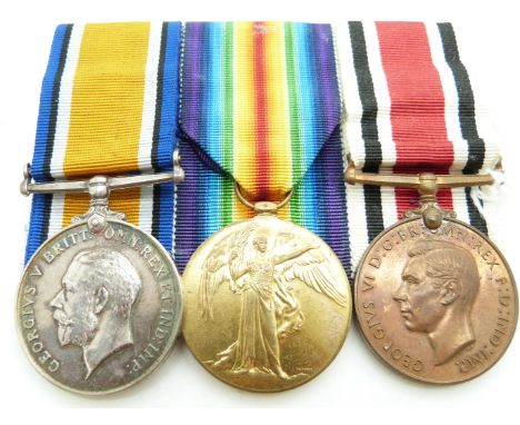 British Army WWI medals comprising War Medal and Victory Medal named to 359663 Pte H A Ainsbury, Army Service Corps together 