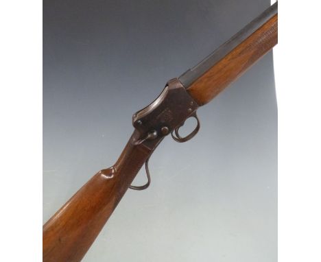 W W Greener Greener's GP Gun Martini-Henry style underlever action 12 bore single barrelled shotgun with chequered grip and f