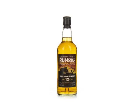 ABERLOUR 12 YEAR OLD RUNRIG EDINBURGH CASTLE 'SCOTCH ON THE ROCK'Single malt.Label is signed.46% ABV / 70cl