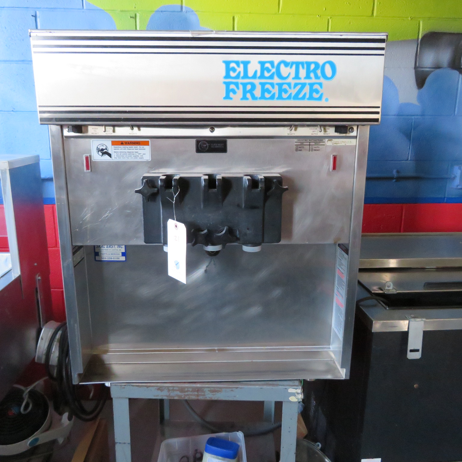Electro Freeze 55TF232 3 Phase 2 Flavor w/ Twist Soft Server Machine