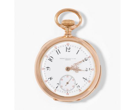 Patek Philippe &amp; Cie Genève Gold-Lépine mit5-Minuten-Repetition, um 1900 750 Roségold-Gehäuse Nr. 225060, 52 mm, 104 g. G