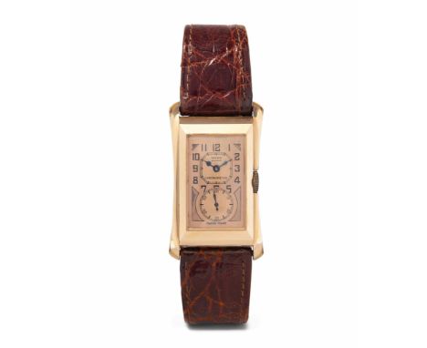 Rolex "Prince" Chronometer, 1930er Jahre750 Roségold-Gehäuse Nr. 59637. 791, 42x22 mm. Handaufzug Kal. Werk Nr. 8041, signier