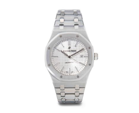 Audemars Piguet "Royal Oak", 2018Ref. 15400ST.00.1220ST.02. Edelstahl-Gehäuse Nr. K 13755, 41 mm, Sichtboden. Automatik Kal. 