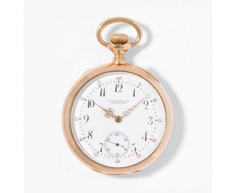Vacheron Constantin für J. E. Caldwell & Co. Philadelphia, Gold-Lépine, um 1880750 Roségold-Gehäuse Nr. 29728 1, 48 mm, 92 g.