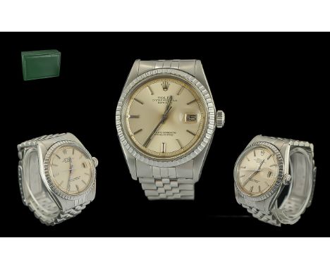Rolex - Oyster Perpetual Datejust Chronometer Stainless Steel Wrist Watch, date 1977, case ref.1603, serial no.5301100, case 