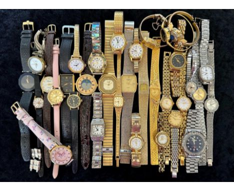 Collection of Ladies &amp; Gentleman's Wristwatches, leather and bracelet straps, various makes, including Adidas, Aspen, Lim