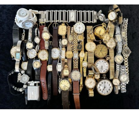 Box of Assorted Ladies &amp; Gentlemen's Wristwatches, bracelet and leather straps, including Radley, Timex, Rotary, Lorus, S