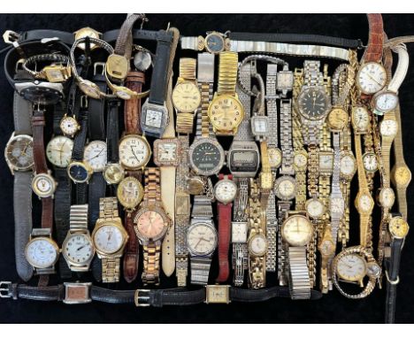 Collection of Ladies &amp; Gentlemen's Wristwatches, leather and bracelet straps, including Lorus, Ingersoll, Seksy, Sekonda,