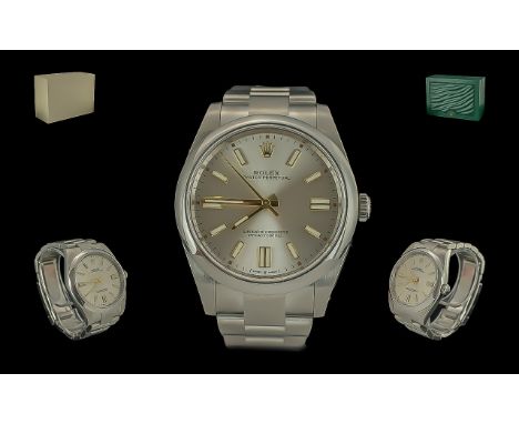 Rolex - Gents Steel Superior Oyster Perpetual Chronometer Wrist Watch - Large Size. Model Ref 124300. Features Impressive Lar
