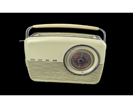 Vintage Bush Radio, Serial No. 346/51307.  Two tone original colours.