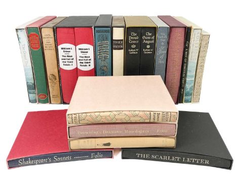 FOLIO SOCIETY INTEREST Seventeen Folio Book, each within protective case Authors including Barbara W. Tuchman, William L. Shi