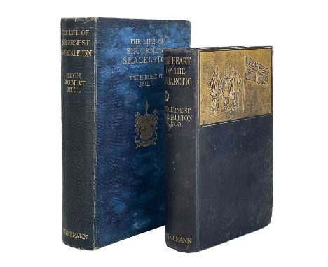 Ernest Shackleton. Hugh Robert Mill. 'The Life of Sir Ernest Shackleton,' first edition, original blue cloth, spine and front