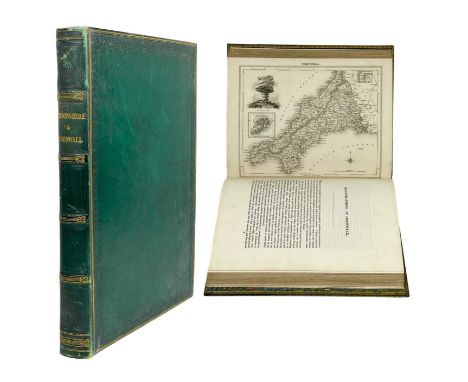 BRITTON, J. & BRAYLEY, E. W. 'Devonshire & Cornwall Illustrated, from Original Drawings by Thomas Allom.....,' A study green 