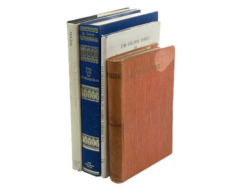 Four works on Pythagorean theory. 'The Golden Verses of the Pythagoreans. A New Translation,' commentary by the Editors of th