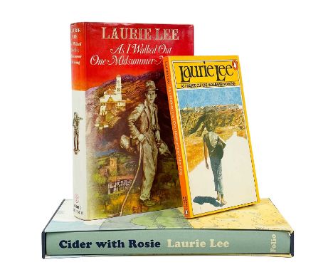 LAURIE LEE Signed As I Walked Out One Midsummer Morning and two others Penguin paperback inscribed 'For Chris, Love (gulp) La