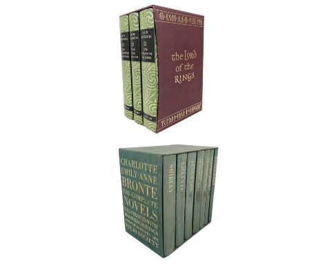 FOLIO SOCIETY The Lord Of The Rings & Bronte: The Complete Novels Three book set Lord Of The Rings in gilt-embossed slipcase,