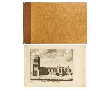 OVERTON, Henry (publisher) 'View's of All the Cathedrall Churches of England and Wales &c Neatly Engrav'd'  Rebound in quarte