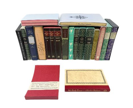 FOLIO SOCIETY INTEREST Seventeen Folio Book, each within protective case Including works by Charles Dickens, Geoffrey Chaucer