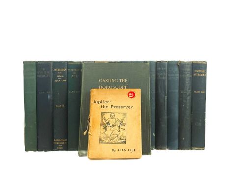 'Alan Leo's' Astrological Text Books Sixteen works.  Three books from the Astrology For All Series - Volume I; two books from