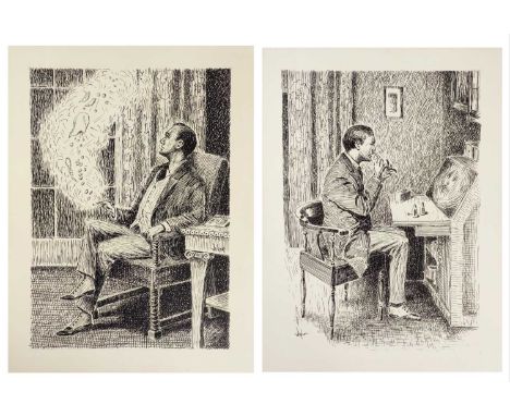 William DIXON Original draft dust jacket illustration for 'The Adventures of Romney Pringle'. Written by Clifford Ashdown, a 