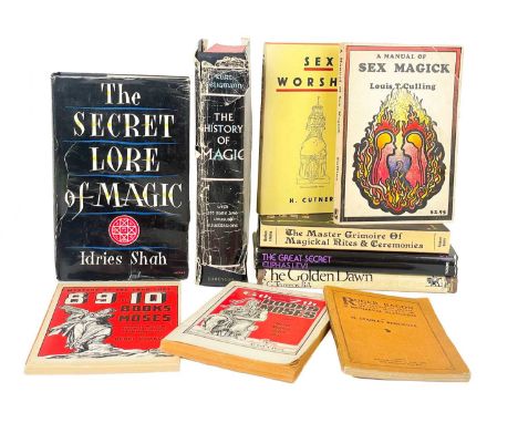 (Occult and Magic) Ten works. Kurt Seligmann. 'The History of Magic,' first edition thus, original dark blue cloth, trears an
