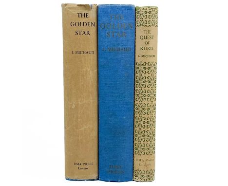 (Occult) MICHAUD, Jean. 'The Golden Star. A Mystic Crescendo in Twelve Visions'  First edition, light soiling to original blu