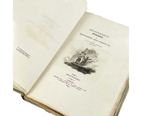 WILLIAMS, Thomas Hewitt. 'Picturesque Excursions in Devonshire and Cornwall,' First edition, 8vo, part 1, subscribers list, l