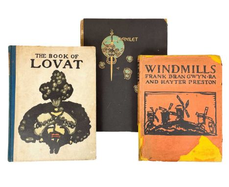 Three illustrated works. Haldane MacFall. 'The Book of Lovat Claud Fraser,' cloth backed pictorial boards with some staining 