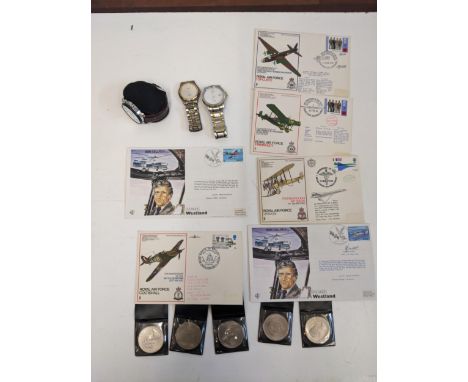 A mixed lot to include a Citizen Eco Drive gents wristwatch, a Tissot PRS wristwatch, a Casio Beside WRSOM wristwatch, a coll