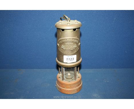 A 'British Coal Mining Company, Wales miner's Lamp for Aberaman Colliery, serial no. 39175, 9'' tall.