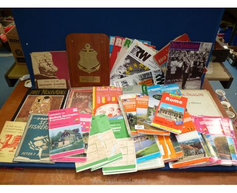 A quantity of Ordnance Survey Maps to include Pontypool, Minehead, Cardiff etc., together with Radical Wales magazines, books