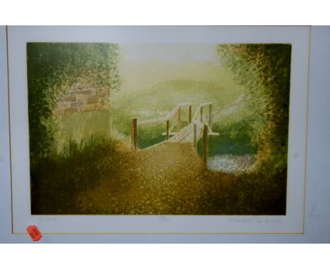 Michael Carlo - Brook, lithograph, signed, titled and numbered in pencil to the margin by the artist, and one other entitled 