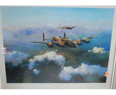 Robert Taylor - Lancaster, lithograph, signed in pencil to the margin; together with three other limited edition aircraft pri