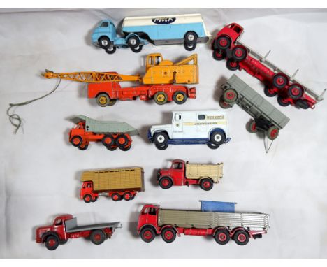 A selection of Corgi, Dinky and other vehicles - Corgi Big Bedford Tractor unit, Dinky 20 ton crane 972