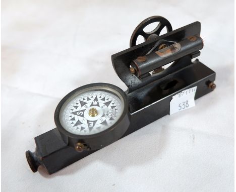 A 19th century compass with sighting device by H Nichol, London
