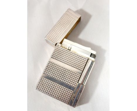  An S.T. DuPont s/p engine turned cigarette lighter