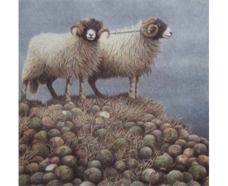 Alan Stones (1947-),  "Yoke", signed, titled and numbered 181/200 in pencil in the margin, dated 1989, original colour lithog