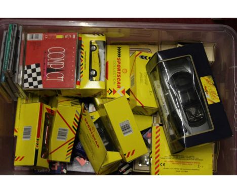 A quantity of mixed modern issue diecast to include a Shell sports car collection, Maisto and Lledo Days Gone