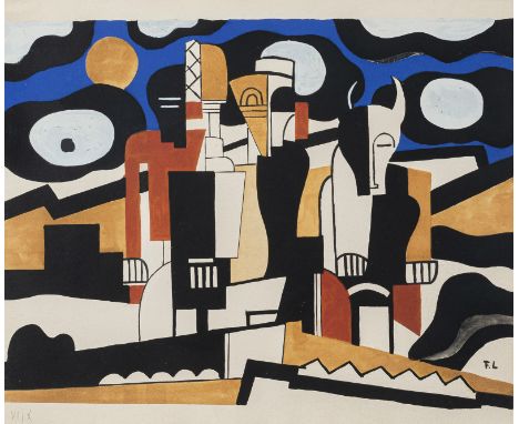 Léger, FernandArgentan, 1881 - Gig-sur-Yette, 1955Blattgröße: 40 x 50 cm; 36 x 50 cm, R.La création du monde. Pochoir auf Büt