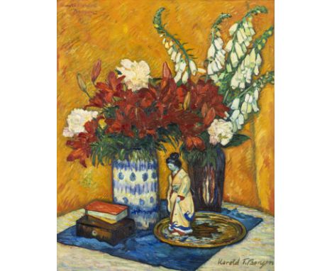 Bengen, Harold TronsonHannover, 1879 - Hamburg, 1962100 x 79 cm, R.Blumenstillleben. Öl auf Leinwand. In Öl unten rechts und 