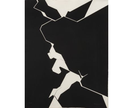 Palazuelo, PabloMadrid, 1915 - 2007Blattgröße: 66 x 50 cm, R."Lunariae", 1972. Folge von acht Radierung auf Bütten. Alle in B