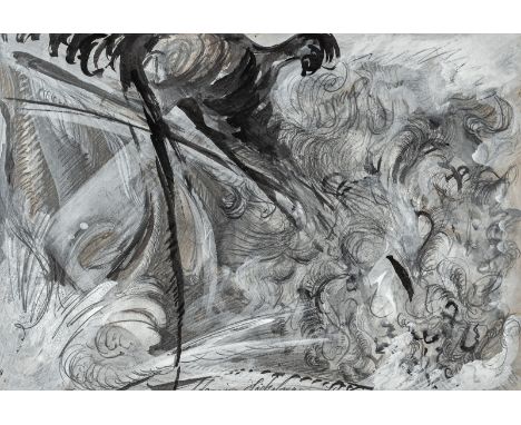 Höckelmann, AntoniusOelde, 1937 - Köln, 200037 x 55 cm, R:Ohne Titel, 1979. Mischtechnik auf Papier. In Bleistift unten mitti