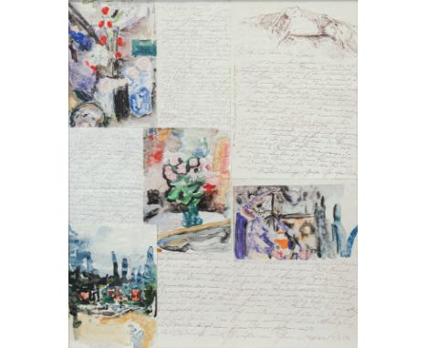 Wais, AlfredStuttgart, 1905 - 1988Versch., R.15 Bl.: Ohne Titel, 1970er/1980er. Malbriefe. Verschiedene Techniken. Alle signi