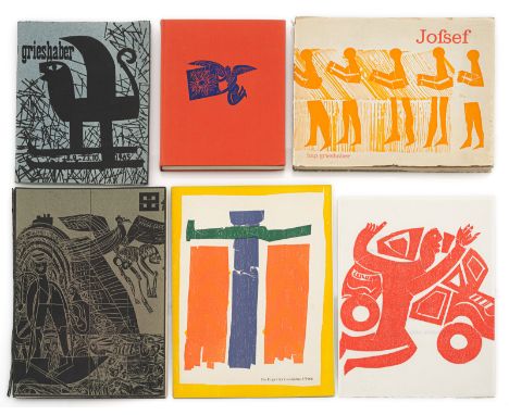Grieshaber, HAPRot an der Rot, 1909 - Reutlingen, 1981Versch."Otto kauft ein Auto", 1978; "Grieshaber", 1965; "Jofsef", 1972;