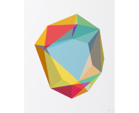 Zoderer, BeatZürich, 195535 x 27,5 cm, o. R.Polygon, 2019. Inkjet-Print auf leichtem Karton. In Bleistift unten rechts monogr