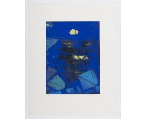 Ernst, MaxBrühl, 1891 - Paris 1976Blattgröße: 51 x 41 cm; 33,5 x 24,5 cm, o. R."Nocturne", 1973. Farbserigraphie auf Bütten n