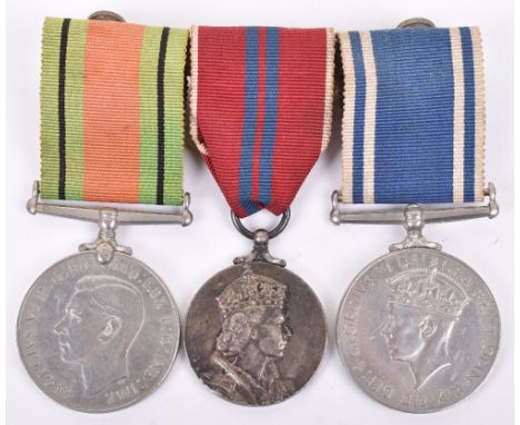 British Gloucestershire Police Medal Trio to a Female Sergeant, consisting of 1939-45 Defence medal, 1953 Elizabeth II Corona