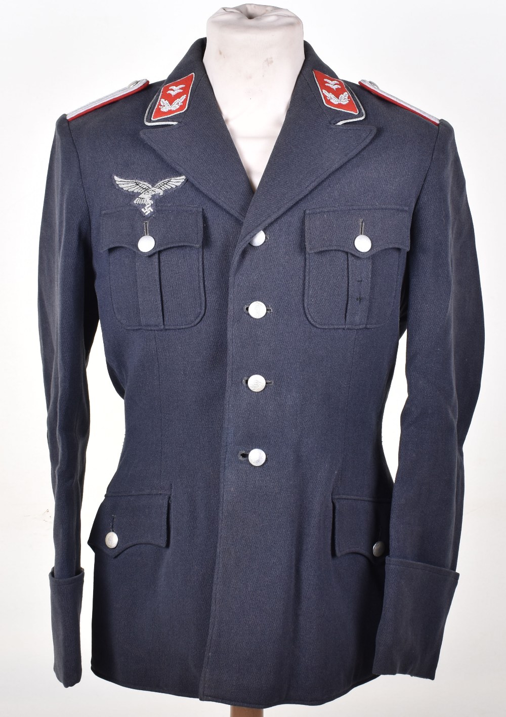 Ww2 German Luftwaffe Flak Officers Tunic Fine Four Pocket Example With